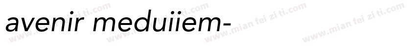 avenir meduiiem字体转换